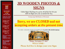 Tablet Screenshot of 3dwoodenphotos.com